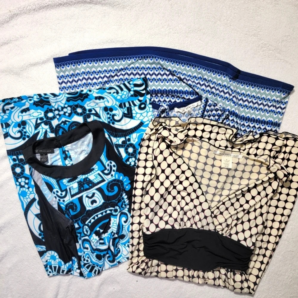 Lot Of 3 Sleeveless Summer Dresses INC Max Studio Size M EUC Save On Shipping